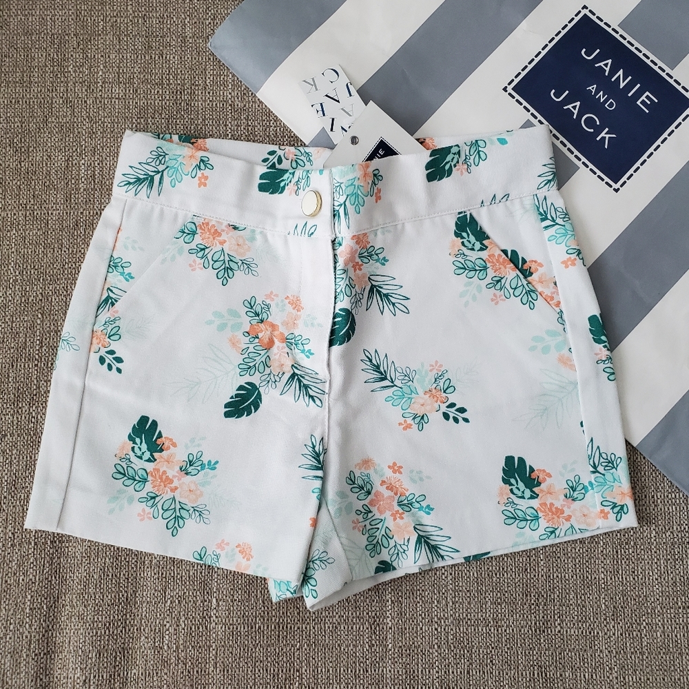 NWT Janie and Jack floral shorts